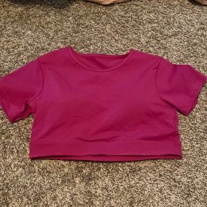 Nvgtn crop workout top raspberry